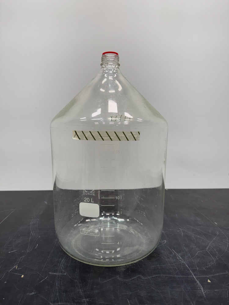 Image of DURAN PURE 20-Liter Clear Borosilicate Glass Bottle